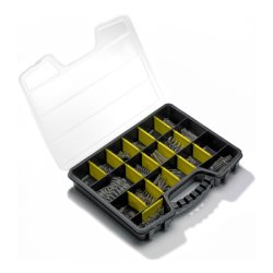 Sortimentsbox mit Druckfedern & Zugfedern unterschiedlicher Abmessungen | Febrotec
