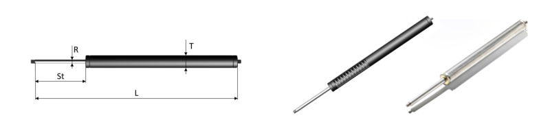 Mechanischer Zylinder m-Struts® aus Stahl oder Edelstahl | Febrotec